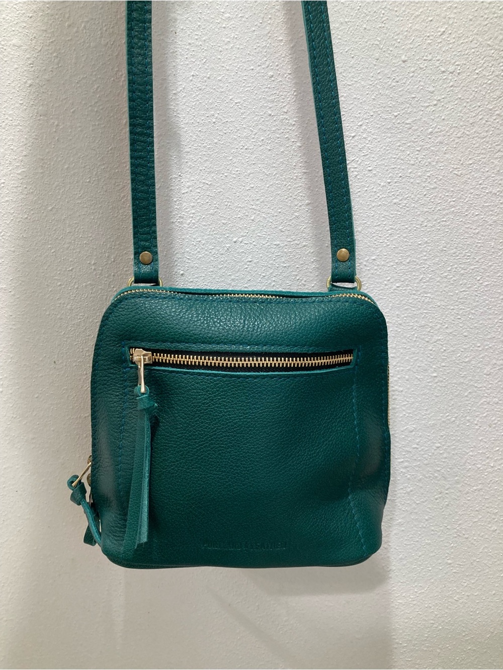 Portland Leather Seaglass Medium Luna Crossbody Bag